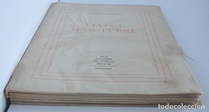 Libros de segunda mano: Viatge d&rsquo;Octubre - Tom&agrave;s Garc&eacute;s - Foto 2