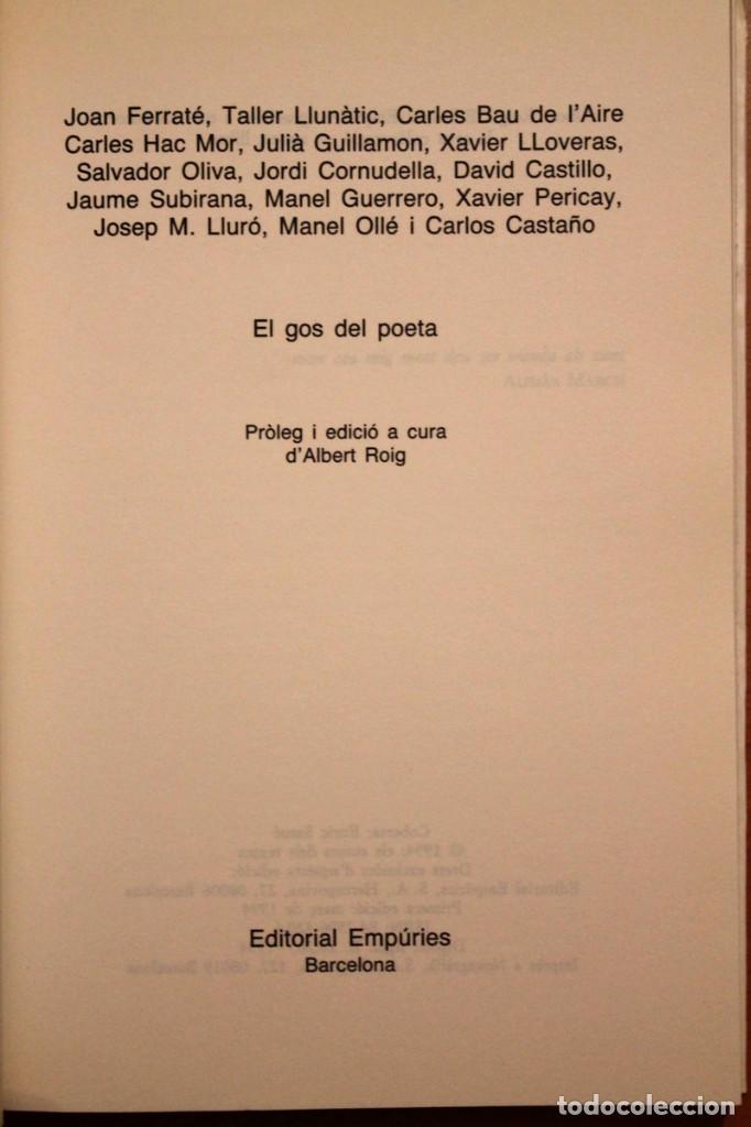 Libros de segunda mano: Albert Roig (Ed) - El gos del poeta - Emp&uacute;ries - Foto 3