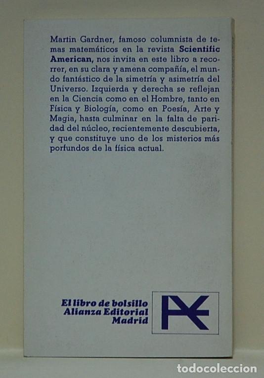 Libros de segunda mano: Izquierda y derecha en el cosmos. Martin Gardner - Foto 2