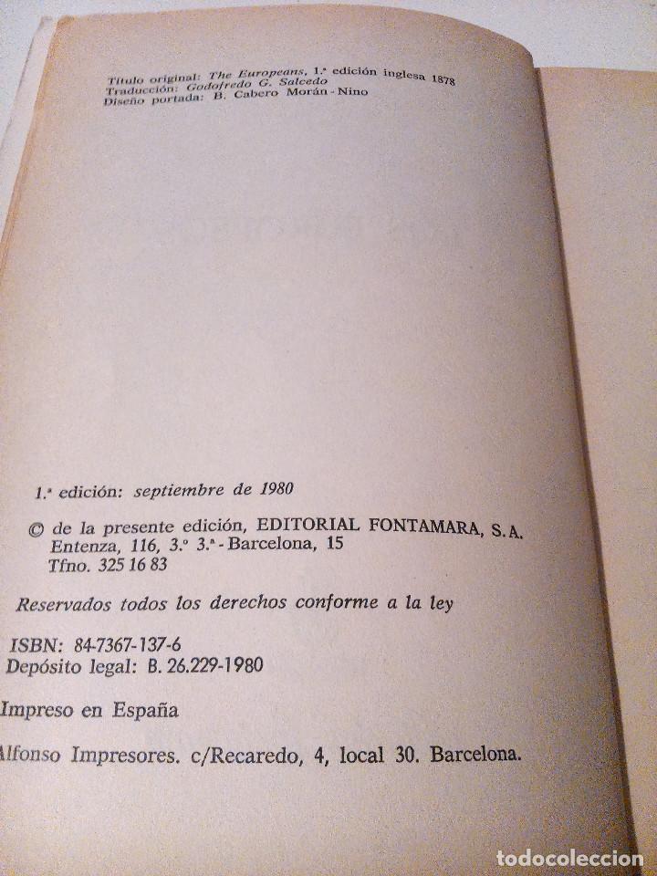 Libros de segunda mano: Los Europeos  de Henry James - Foto 2