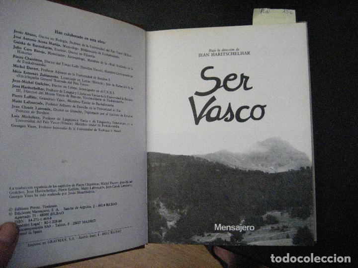 Libros de segunda mano: SER VASCO , HARITSCHELHAR, JEAN DIRECTOR, - Foto 4