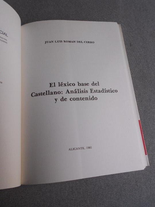Libros de segunda mano: EL LEXICO BASE DEL CASTELLANO - Foto 2