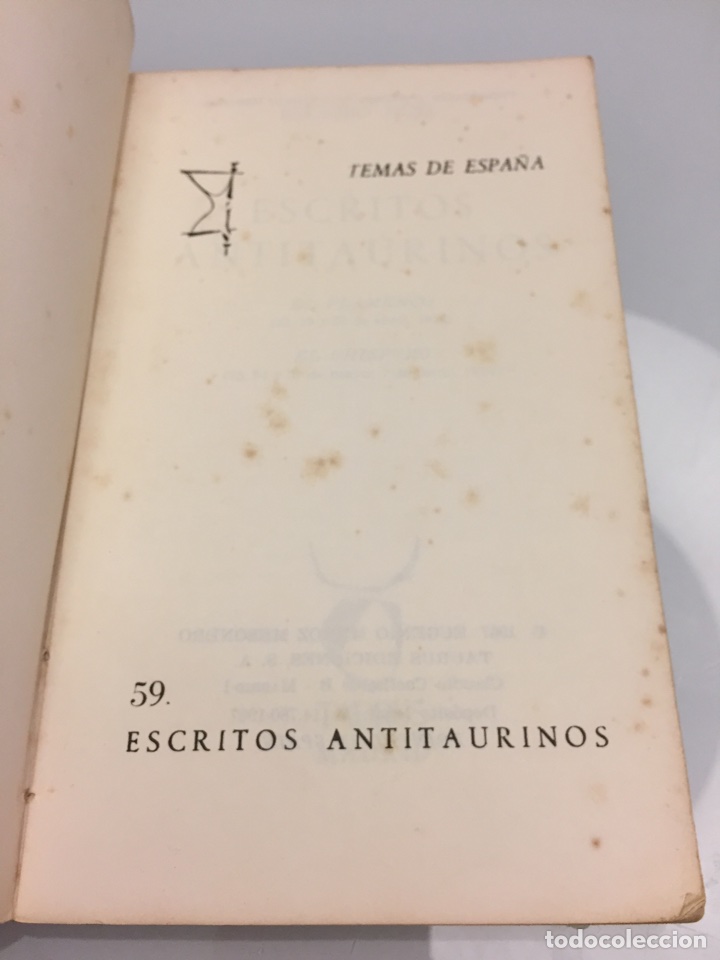 Libros de segunda mano: Libro Escritos antitaurinos. Eugenio Noel - Foto 2