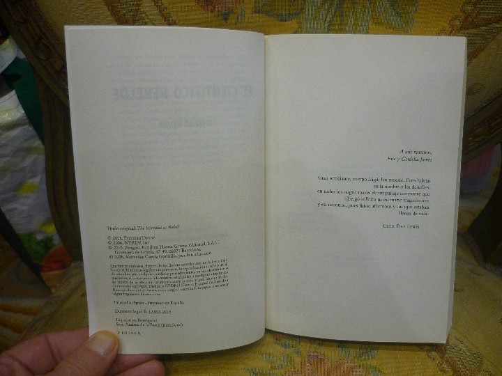 Libros de segunda mano: EL CIENT&Iacute;FICO REBELDE, DE FREEMAN DYSON. - Foto 3