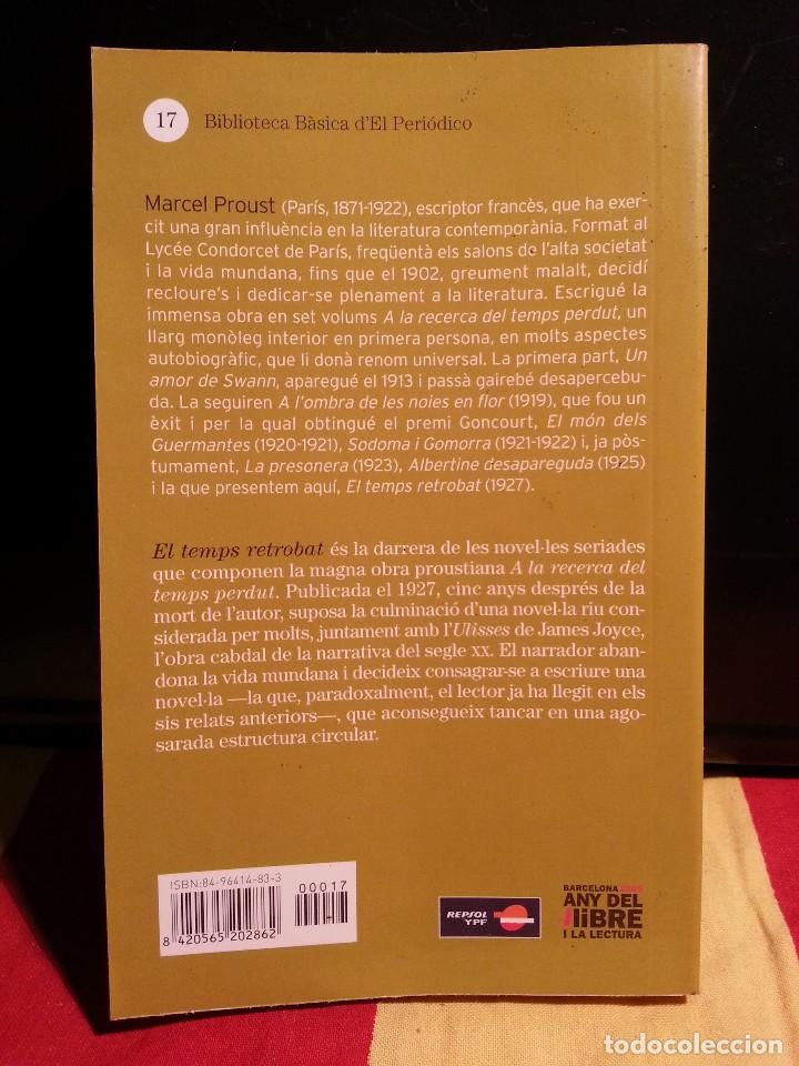 Libros de segunda mano: MARCEL PROUST - EL TEMPS RETROBAT . - Foto 2
