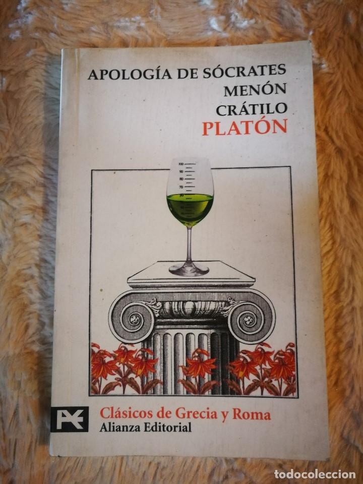 Libros de segunda mano: Apolog&iacute;a de S&oacute;crates Men&oacute;n Cr&aacute;tillo - Plat&oacute;n - Foto 1