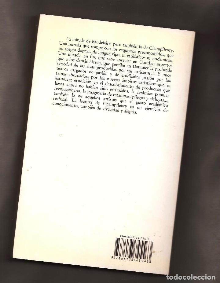 Libros de segunda mano: SU MIRADA Y LA DE BAUDELAIRE &ndash; CHAMPFLEURY &ndash; ED. VISOR, 1992 - Foto 2