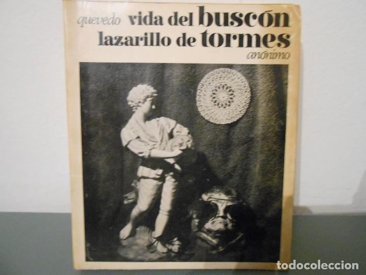 Libros de segunda mano: QUEVEDO. VIDA DEL BUSCON - EL LAZARILLO DE TORMES - Foto 1