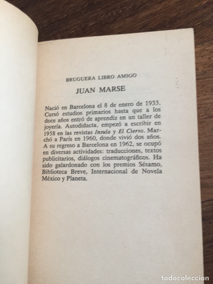 Libros de segunda mano: Libro Si te dicen que ca&iacute;. Juan Mars&eacute; - Foto 2