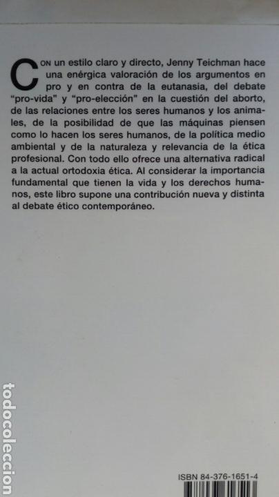 Libros de segunda mano: &Eacute;tica social. Jenny Teichman. - Foto 2