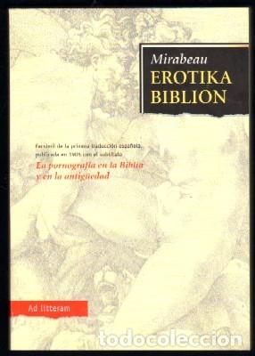 Libros de segunda mano: EROTIKA BIBLION. MIRABEAU FACSI-134 - Foto 1