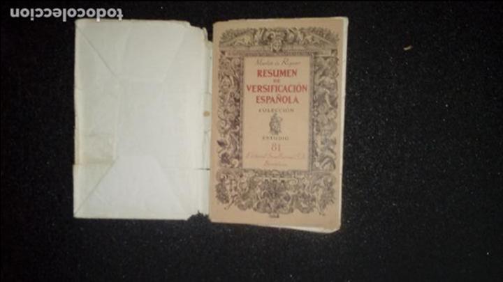 Libros de segunda mano: Mart&iacute;n de Riquer. Versificaci&oacute;n espa&ntilde;ola. - Foto 1