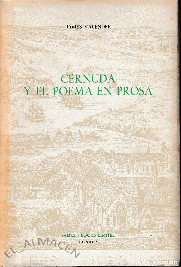 Libros de segunda mano: CERNUDA Y EL POEMA EN PROSA (JAMES VALENDER 1984) SIN USAR - Foto 1