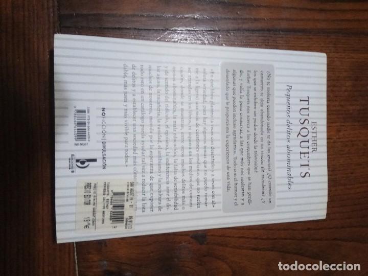 Libros de segunda mano: Peque&ntilde;os delitos abominables. Esther Tusquets - Foto 2
