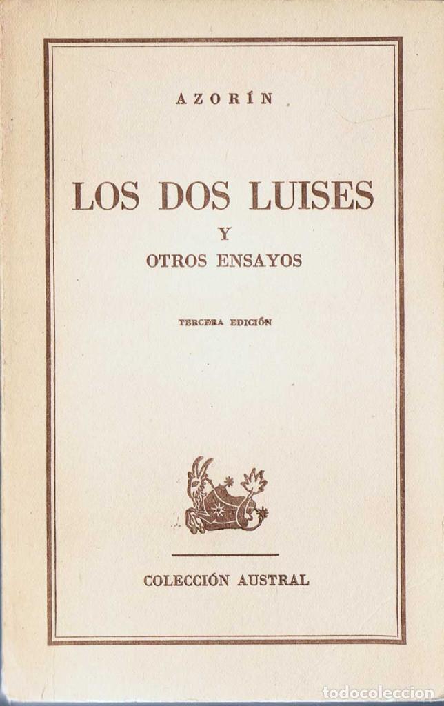 Libros de segunda mano: Los Dos Luises y Otros Ensayos - Azor&iacute;n - Foto 1