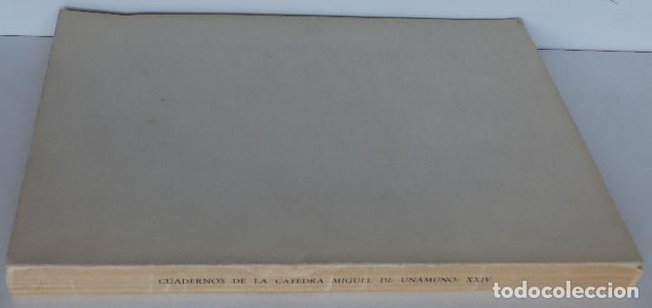 Libros de segunda mano: Cuadernos de la C&aacute;tedra &ndash; MIGUEL DE UNAMUNO - XXIV - Foto 3