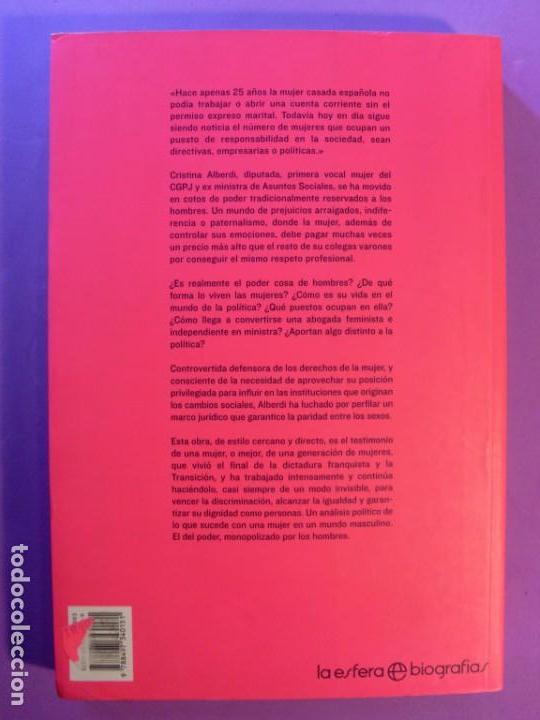 Libros de segunda mano: EL PODER ES COSA DE HOMBRES / Cristina Alberdi / 2001. La esfera - Foto 3