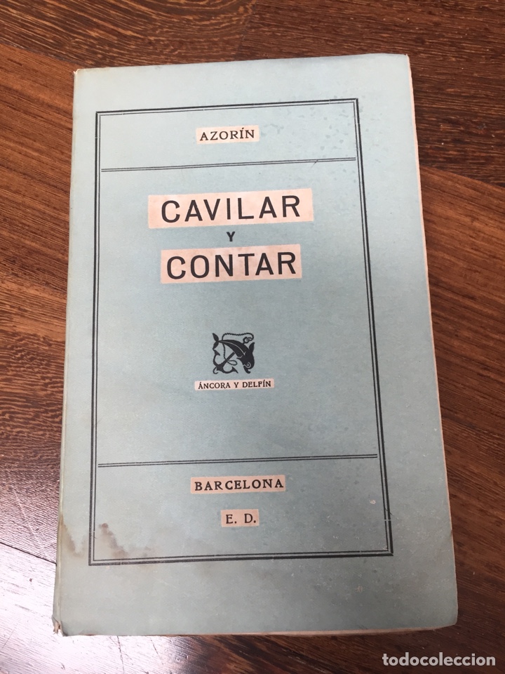 Libros de segunda mano: Libro Cavilar y Contar. Azor&iacute;n - Foto 1