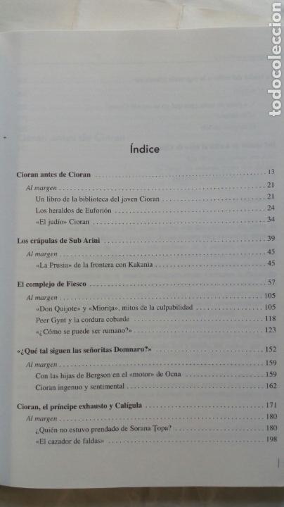 Libros de segunda mano: Cioran Ingenuo y Sentimental. Ion Vartic. - Foto 5
