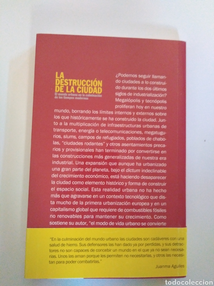 Libros de segunda mano: Juanma Agulles - La destrucci&oacute;n de la ciudad - Foto 2