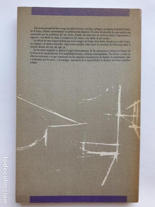 Libros de segunda mano: Una Teoria personal del arte , Ramon Gomez de la Serna - Foto 2