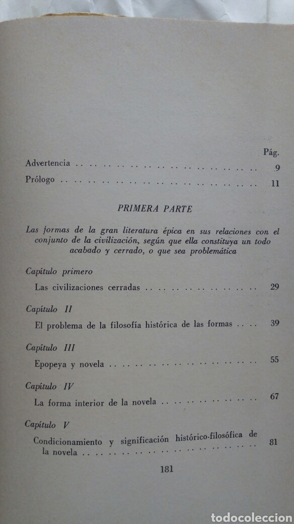 Libros de segunda mano: Teor&iacute;a de la Novela. Georg Lukacs. - Foto 4
