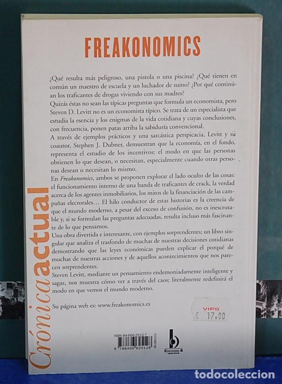 Libros de segunda mano: freakonomics. Steven D. Levitt / Atephen J. Dubner - Foto 2