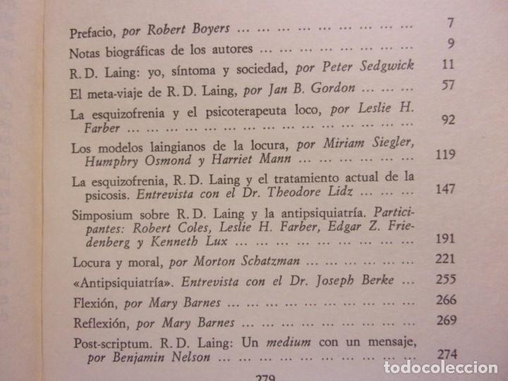 Libros de segunda mano: LAING Y LA ANTIPSIQUIATR&Iacute;A / 1978. Alianza editorial - Foto 2