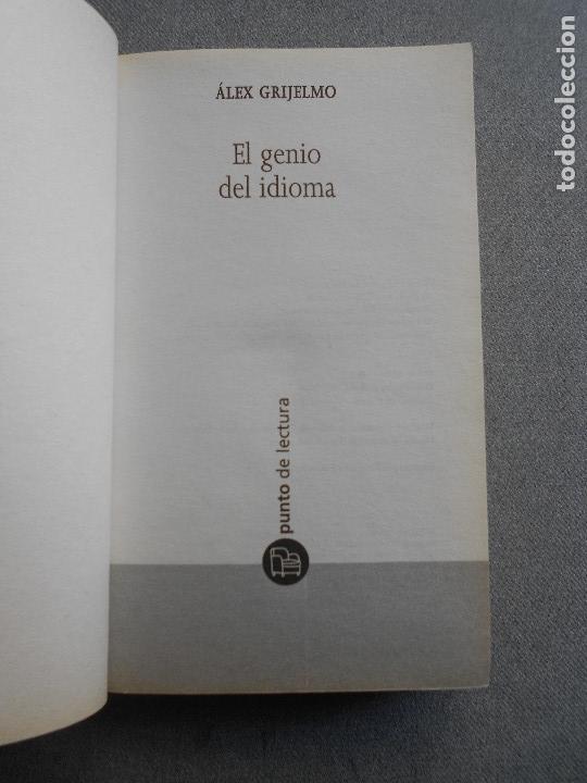 Libros de segunda mano: EL GENIO DEL IDIOMA. - Foto 2