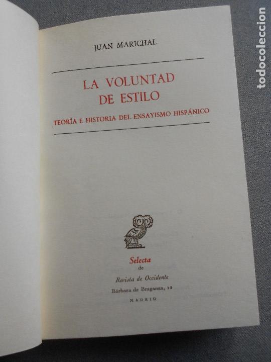 Libros de segunda mano: LA VOLUNTAD DE ESTILO - Foto 3