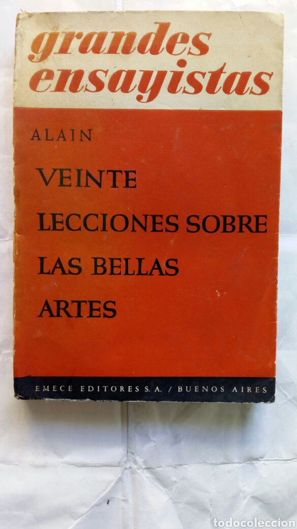 Libros de segunda mano: Veinte lecciones sobre las bellas artes. Alain - Foto 1