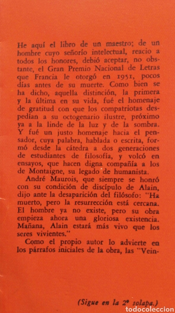 Libros de segunda mano: Veinte lecciones sobre las bellas artes. Alain - Foto 8