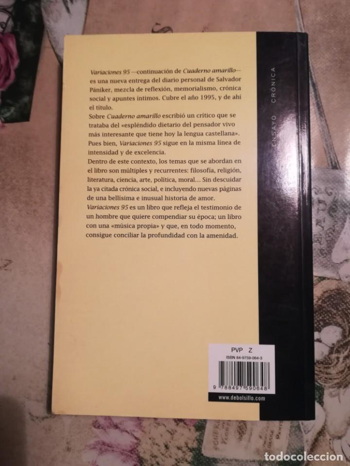 Libros de segunda mano: Variaciones 95 - Salvador P&aacute;niker - Foto 2