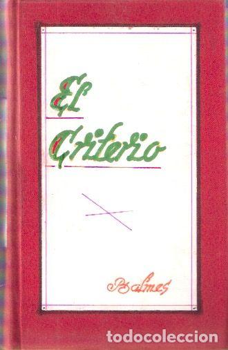 Libros de segunda mano: El criterio, tomo 1. - Balmes, Jaime - Foto 1