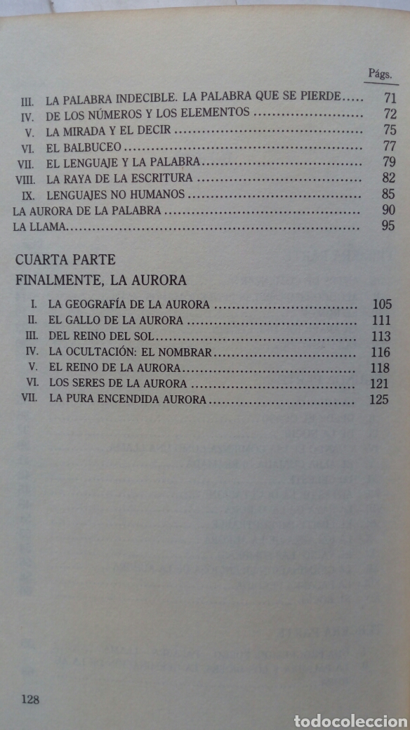 Libros de segunda mano: De la Aurora. Mar&iacute;a Zambrano. - Foto 5