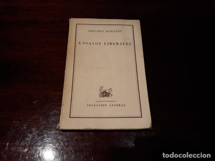 Libros de segunda mano: ENSAYOS LIBERALES - GREGORIO MARA&Ntilde;&Oacute;N - Foto 1