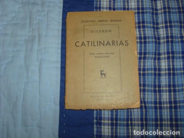 Libros de segunda mano: CATILINARIAS , CICERON , 1959 - Foto 1