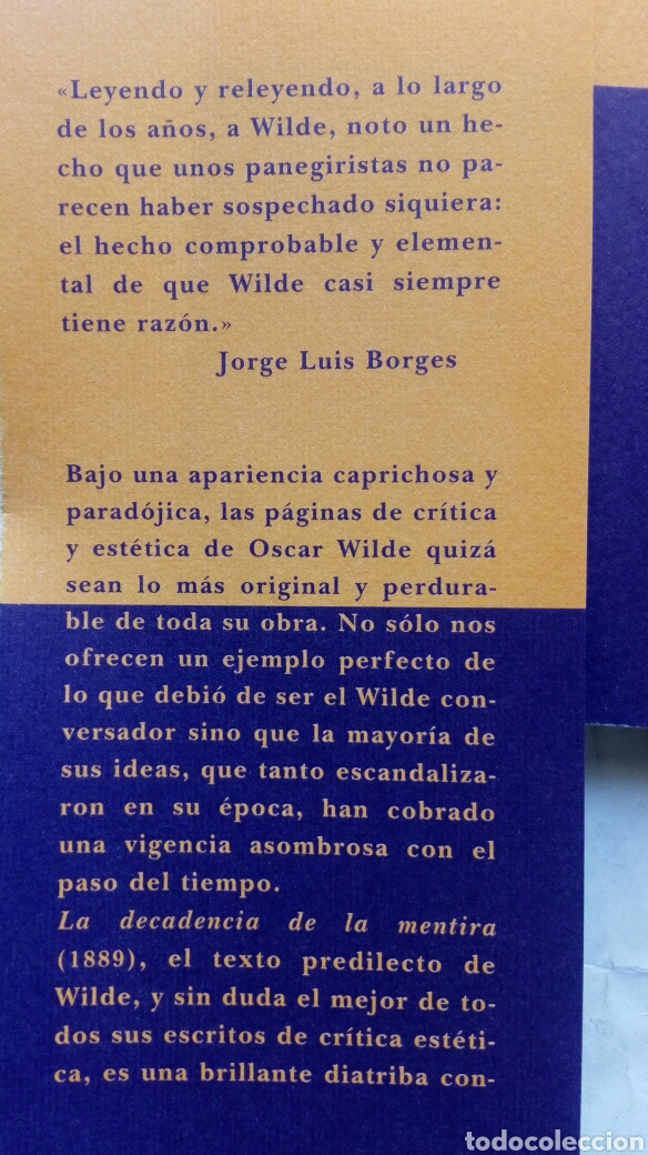 Libros de segunda mano: La decadencia de la mentira. Oscar Wilde. - Foto 5