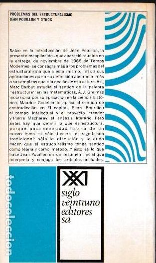 Libros de segunda mano: Problemas del estructuralismo / Marc Barbut ... - Foto 2