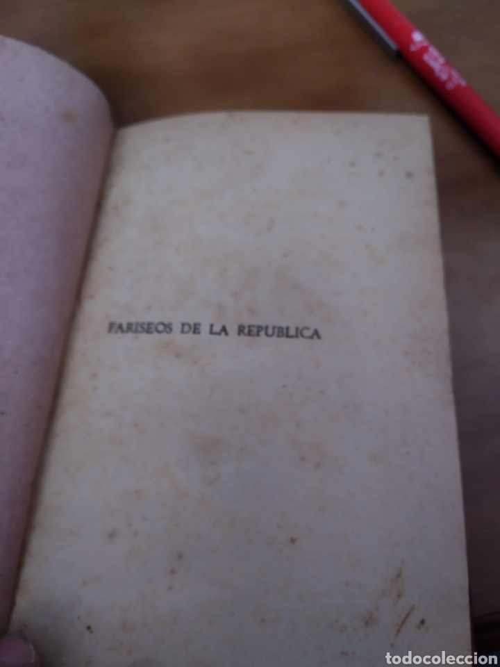 Libros de segunda mano: FARISEOS DE LA REP&Uacute;BLICA. CRIST&Oacute;BAL DE CASTRO #0818 - Foto 2