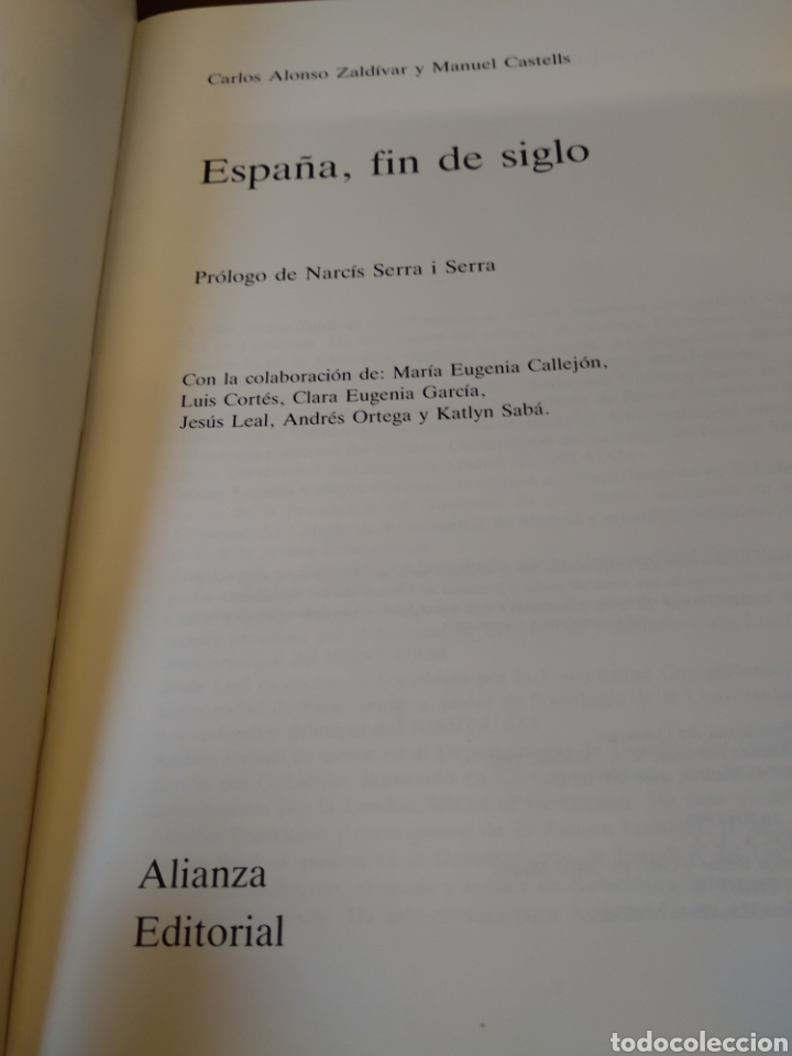 Libros de segunda mano: ESPA&Ntilde;A FIN DE SIGLO. VV.AA #0928 - Foto 2