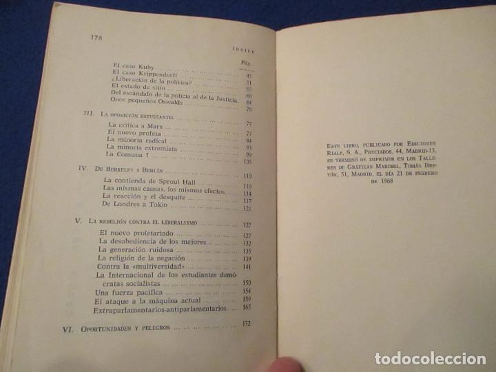 Libros de segunda mano: LOS ESTUDIANTES EN REBELDIA Kai Hermann Ediciones Rialp 1968 - Foto 7