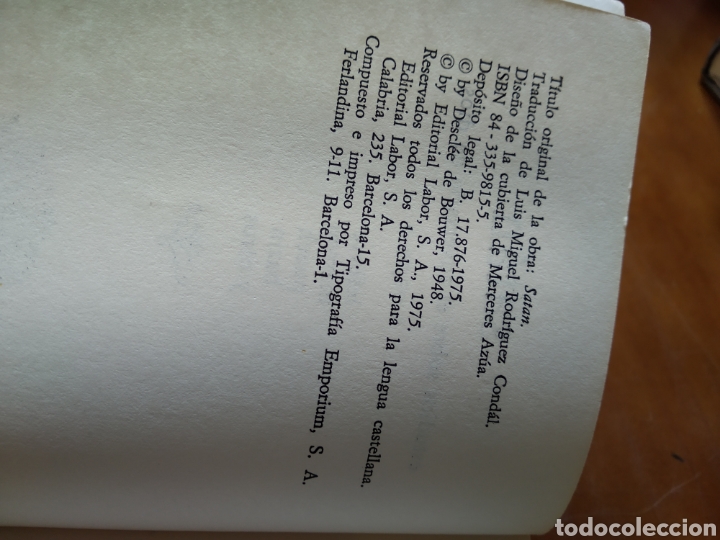 Libros de segunda mano: SATAN. VV.AA #1750 - Foto 3
