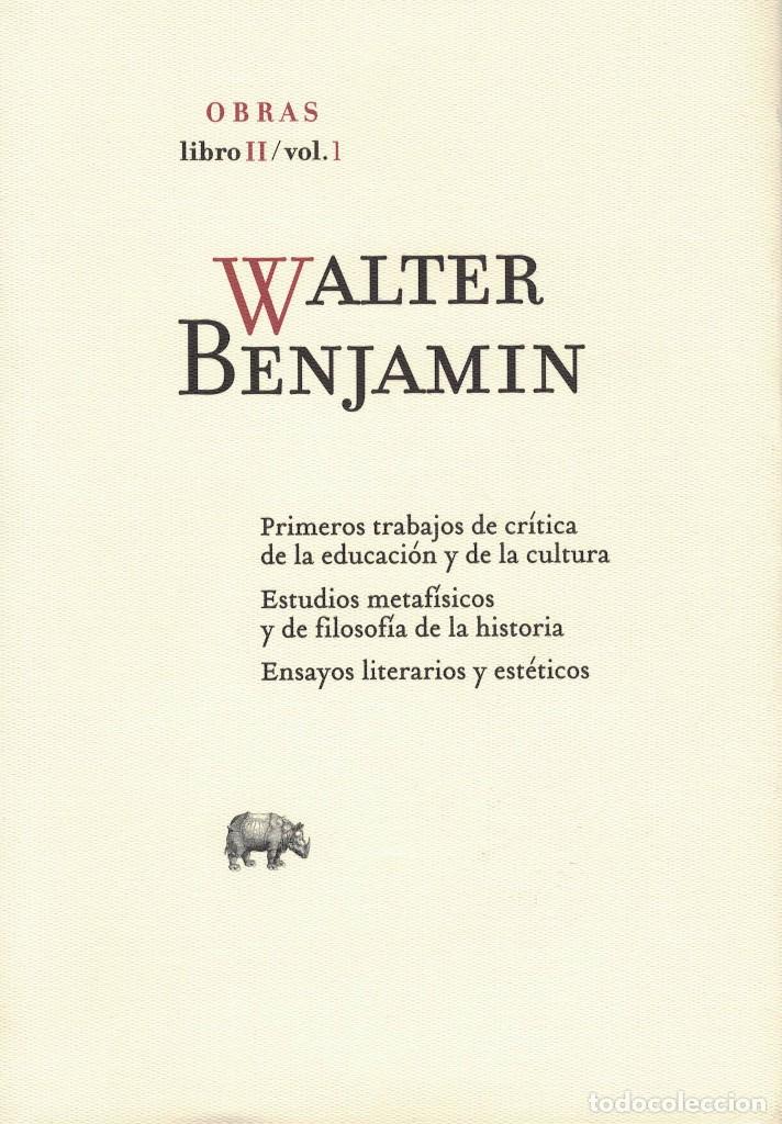 Libros de segunda mano: Walter Benjamin, Obra completa. Libro II / volumen vol. 1 - Foto 1