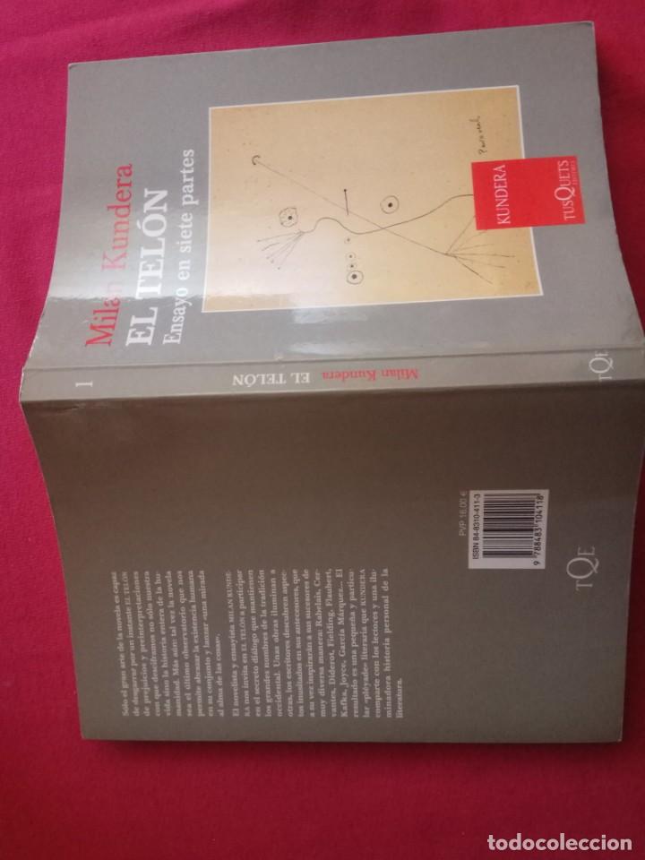 Libros de segunda mano: EL TELON. ENSAYO EN SIETE PARTES. - KUNDERA, Milan. - Foto 2