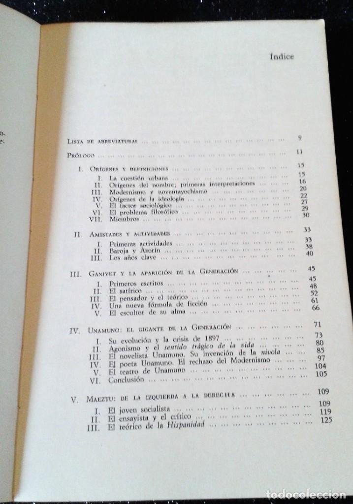 Libros de segunda mano: LA GENERACI&Oacute;N DEL 98 CATEDRA 2&ordm; EDICI&Oacute;N - Foto 4