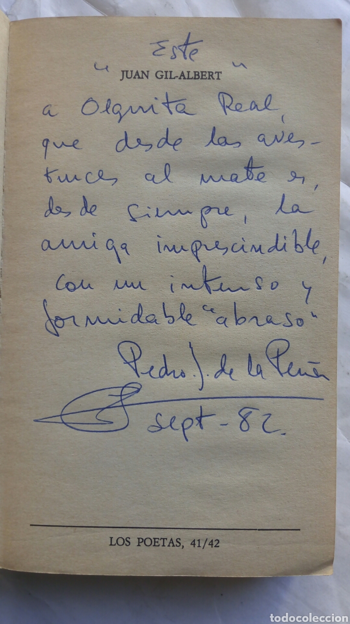 Libros de segunda mano: Juan Gil-Albert. Pedro J. de la Pe&ntilde;a. - Foto 3
