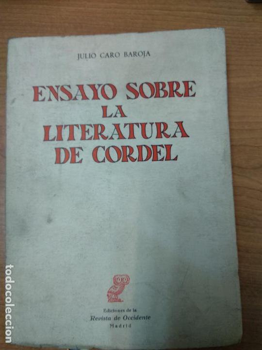 ensayo sobre la literatura de cordel, julio ca Vendido