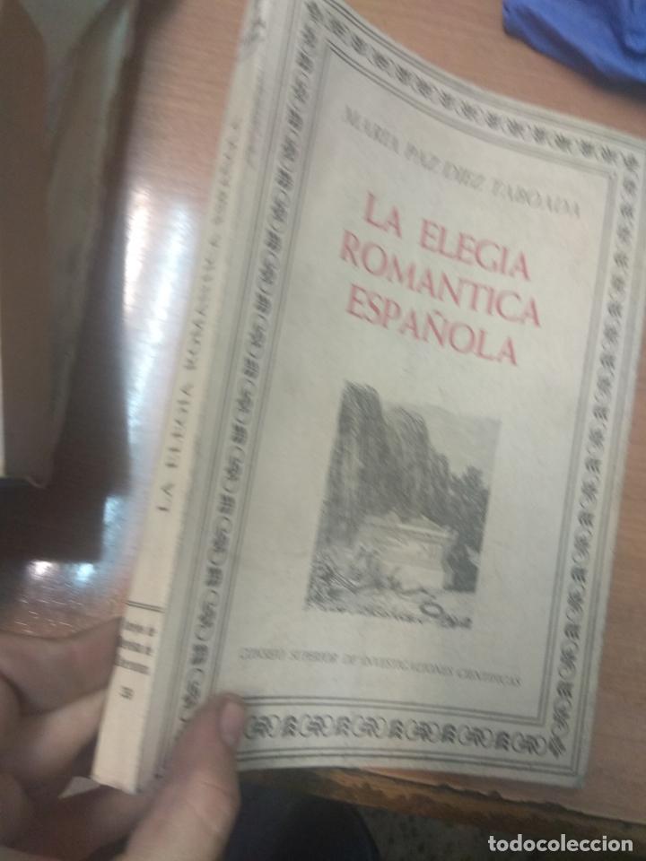 Libros de segunda mano: LA ELEGIA ROMANTICA ESPA&Ntilde;OLA Mar&iacute;a Paz D&iacute;ez Taboada - Foto 2