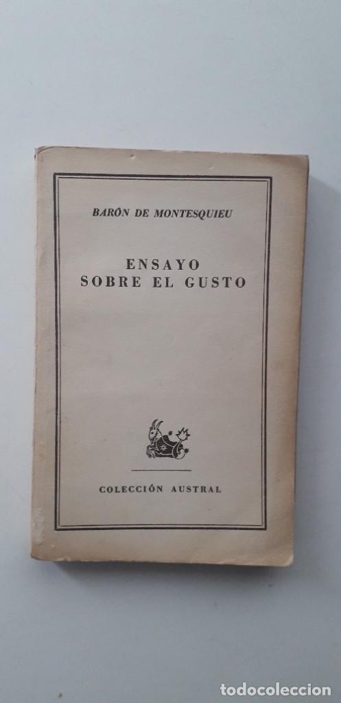 Libros de segunda mano: ENSAYO SOBRE EL GUSTO - BAR&Oacute;N DE MONTESQUIEU - Foto 1